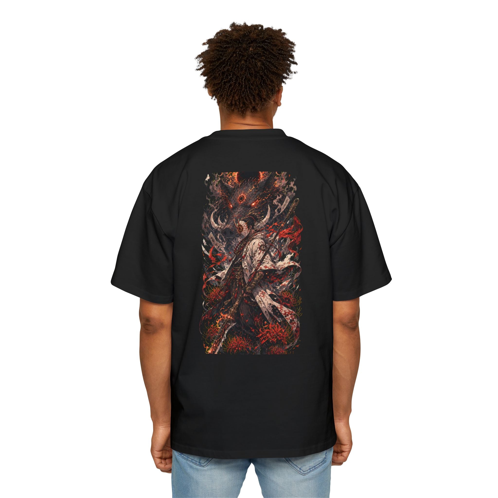 Flame Monk Anime Tee